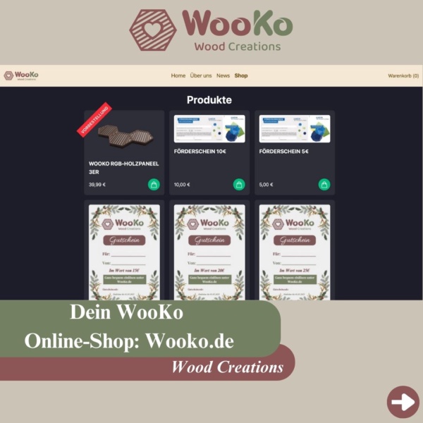 Der WooKo Online-Shop